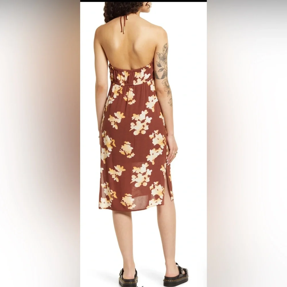 BP. Brown Halter Midi Dress Size 3x NWT - Picture 8 of 15